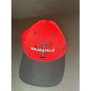 Niagara Falls Souvenir Trucker Hat/Cap- Red & Black- Adjustable Size